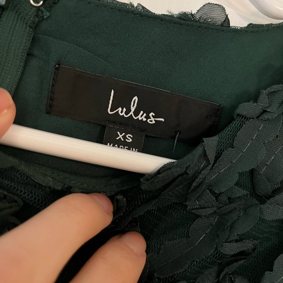 NWT Lulus Green Mini Dress - Picture 2 of 3